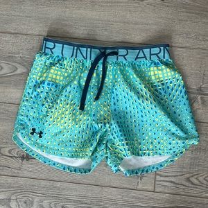 pretty blue-green underarmour  athletic shorts!